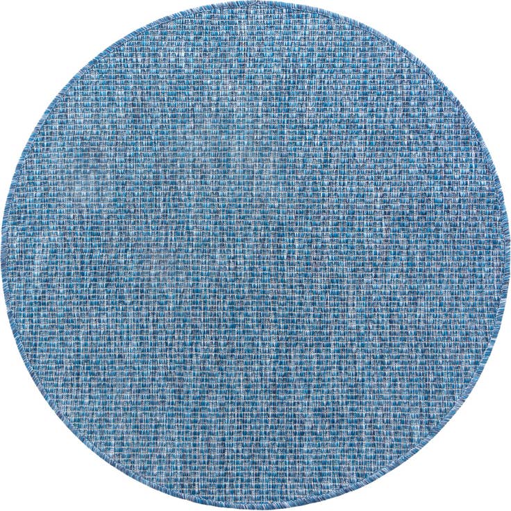 Detail image of 3' x 3' Easy-Clean Solid Indoor / Outdoor Round Rug