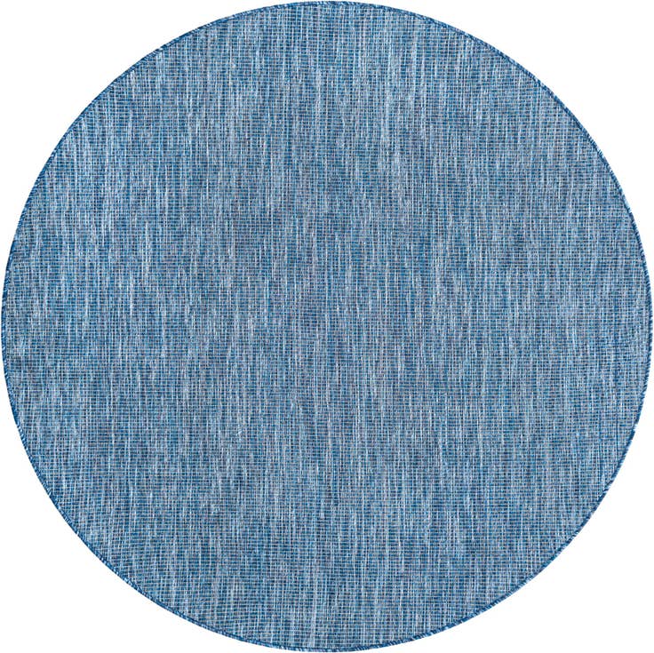 Detail image of 6' x 6' Easy-Clean Solid Indoor / Outdoor Round Rug