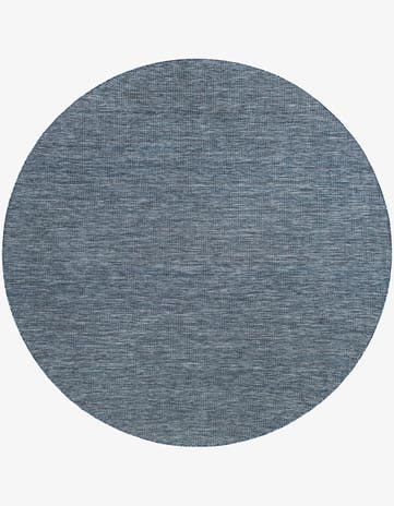10' x 10' Easy-Clean Solid Indoor / Outdoor Round Rug