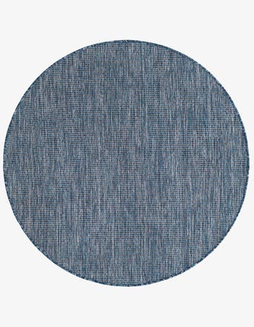 4' x 4' Easy-Clean Solid Indoor / Outdoor Round Rug