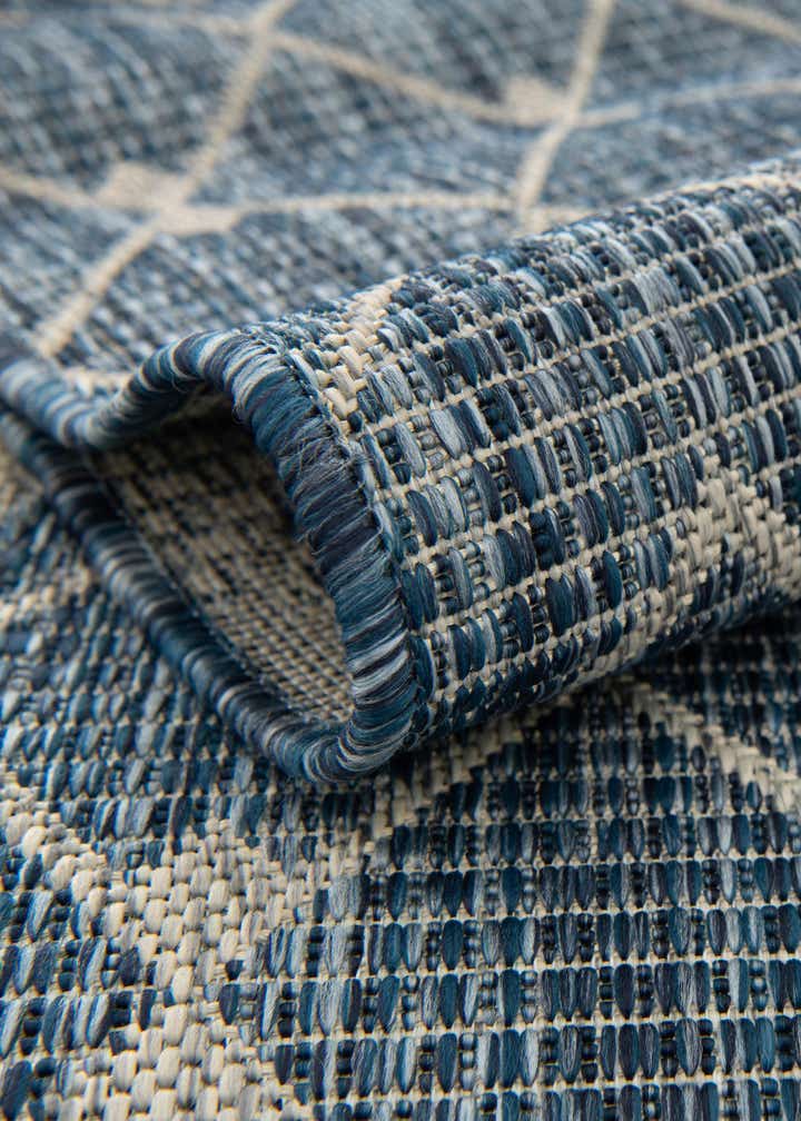 6' x 6' Easy-Clean Trellis Indoor / Outdoor Round Rug