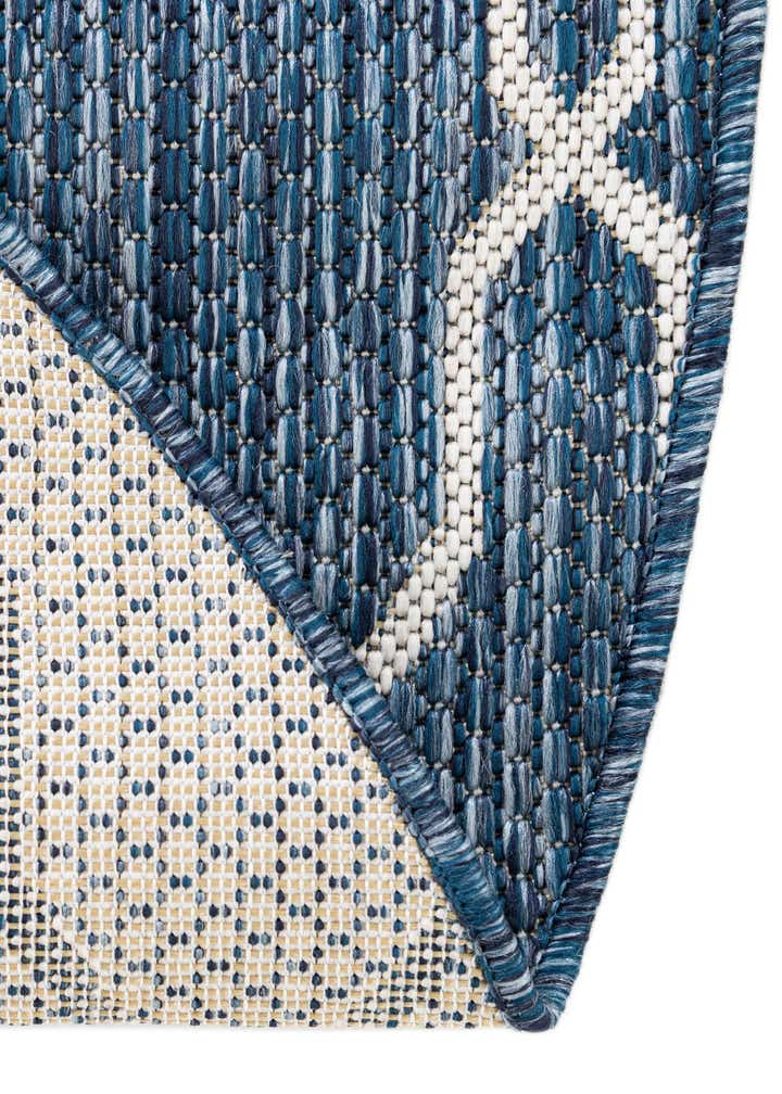4' x 4' Easy-Clean Trellis Indoor / Outdoor Round Rug