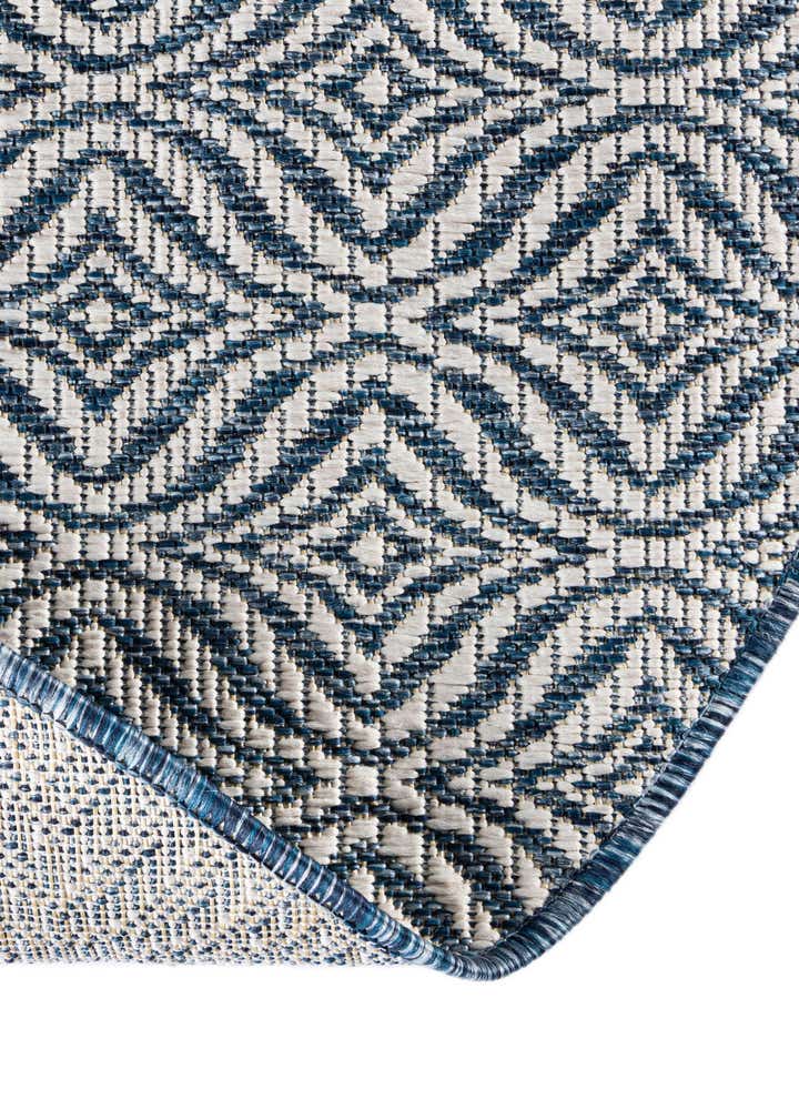 4' x 4' Easy-Clean Trellis Indoor / Outdoor Round Rug