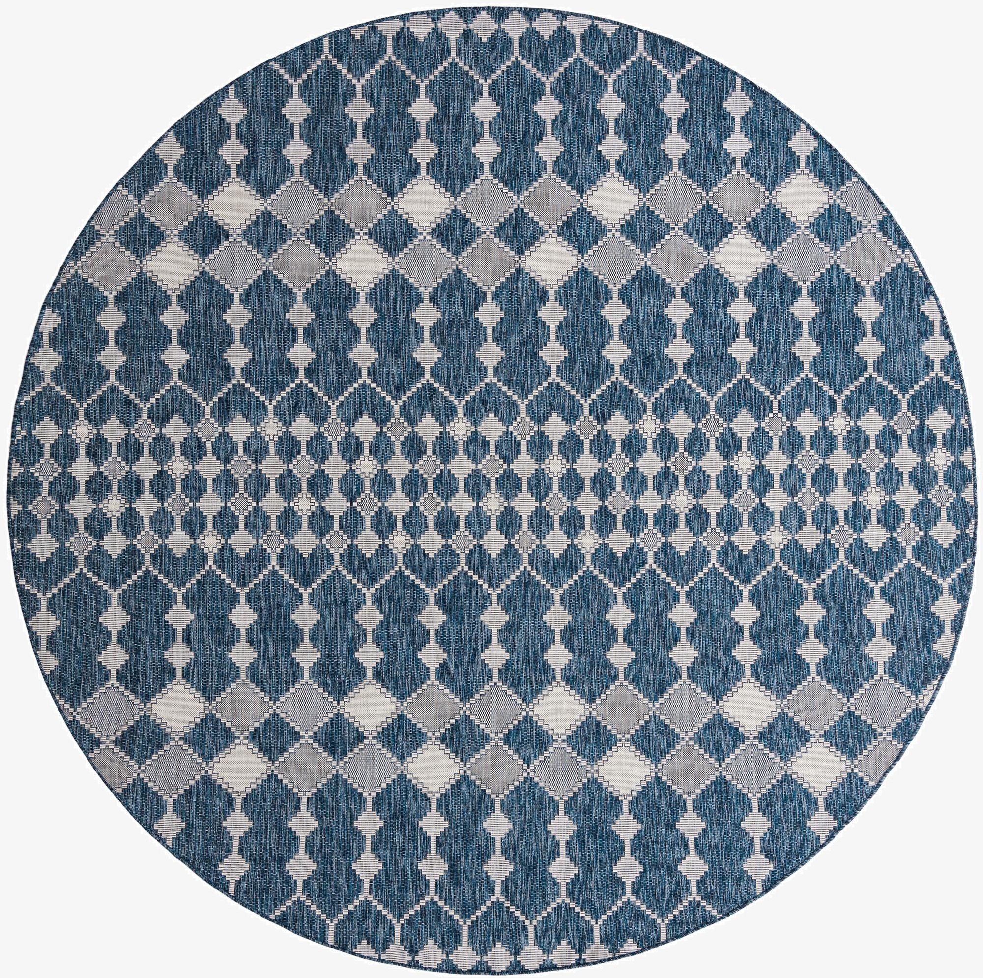 Primary image 10' x 10'  Washable Trellis Indoor / Outdoor Round Rug