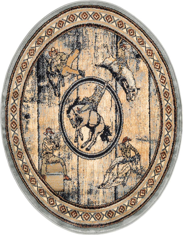 Detail image of 4' x 4' Pioneer Round Rug