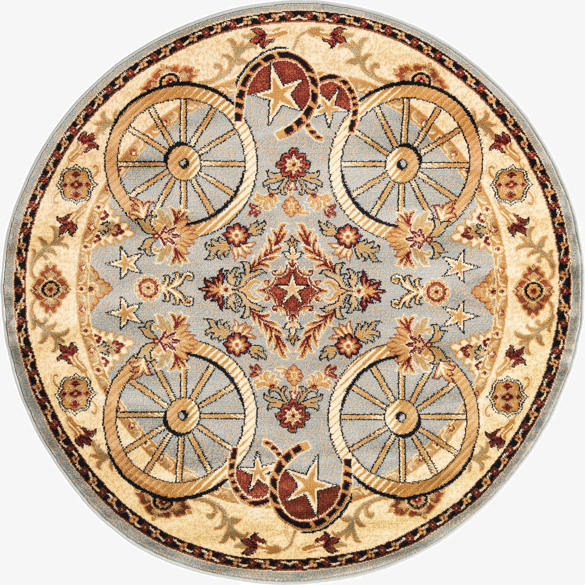 5' 3 x 5' 3 Pioneer Round Rug