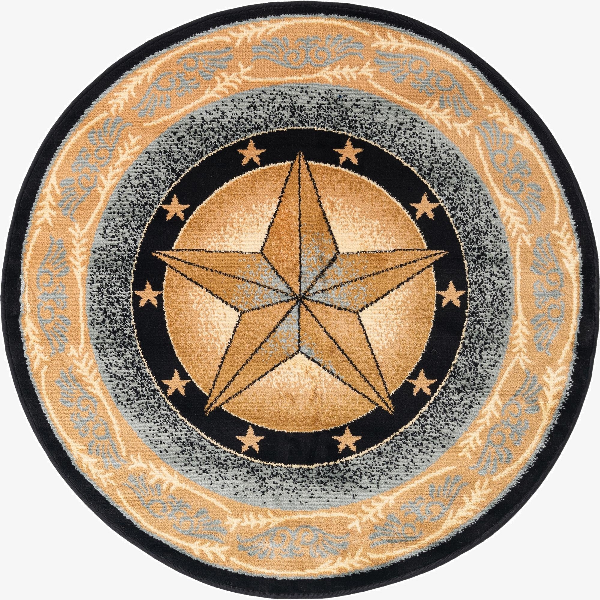 125cm x 125cm Pioneer Round Alfombra