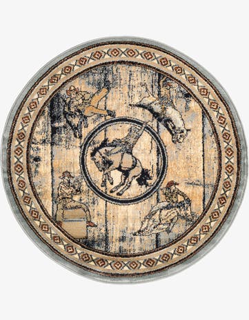 4' x 4' Pioneer Round Rug