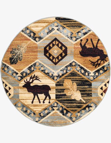 4' x 4' Pioneer Round Rug