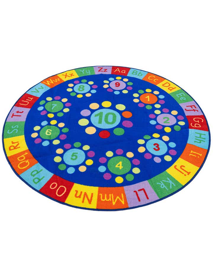 5' x 5' Play Time Round Rug