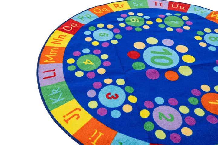 5' x 5' Play Time Round Rug