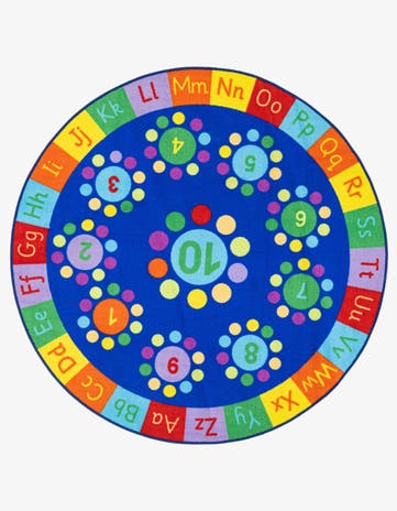 5' x 5' Play Time Round Rug