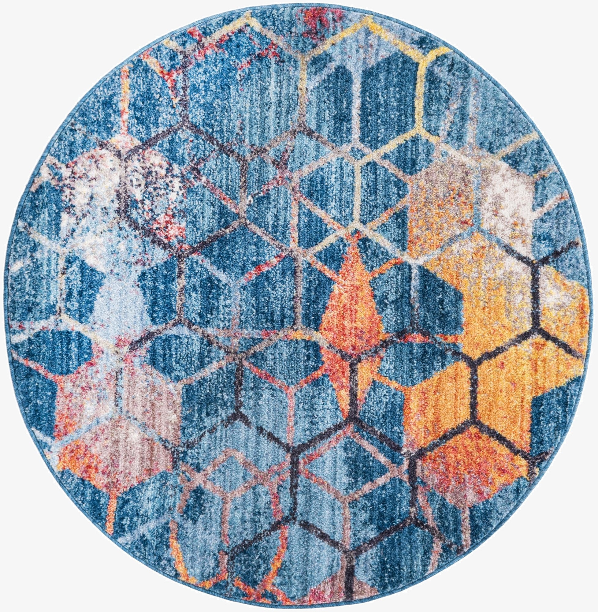 3' 3 x 3' 3 Prism Round Rug