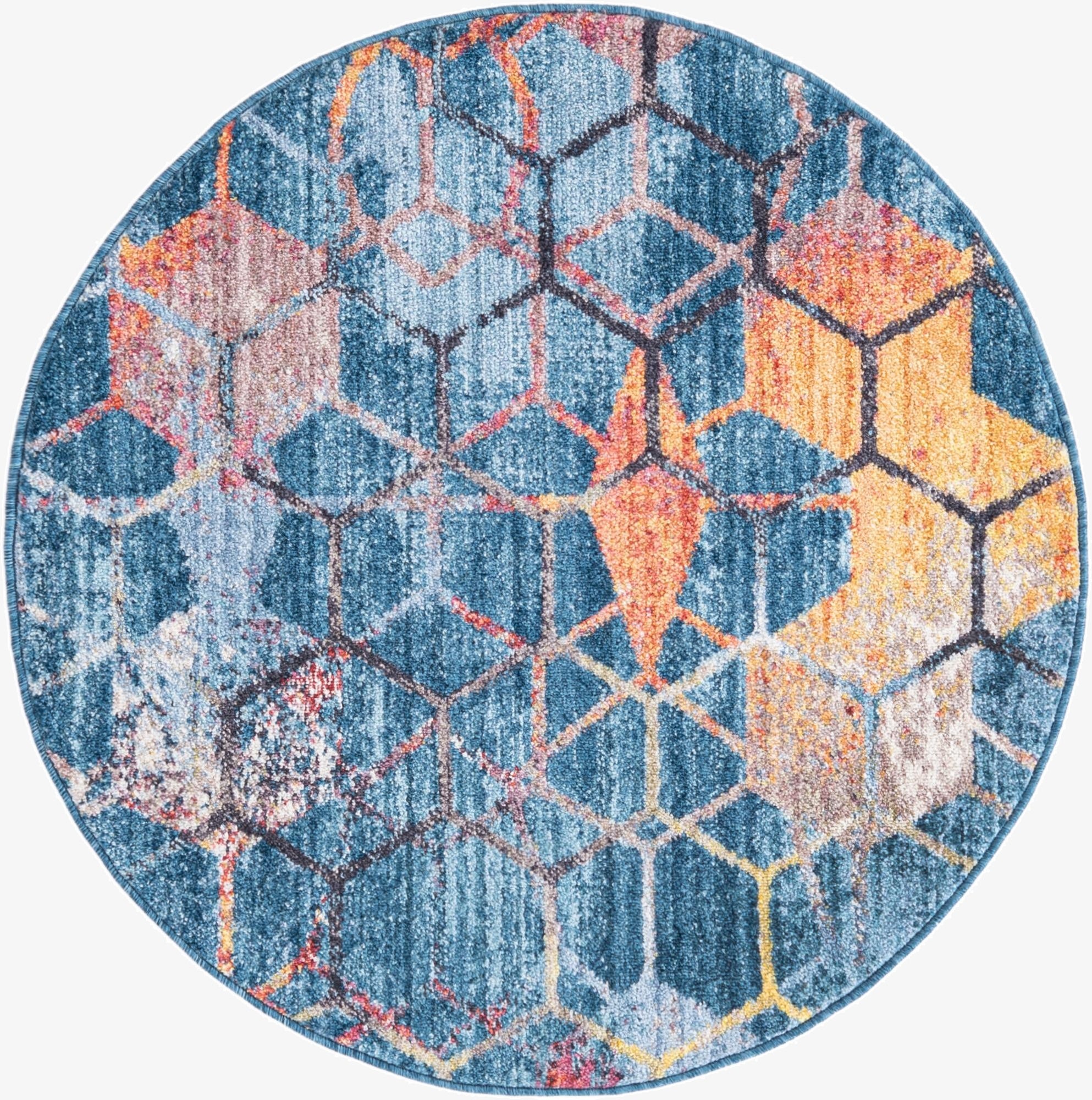 3' 3 x 3' 3 Prism Round Rug
