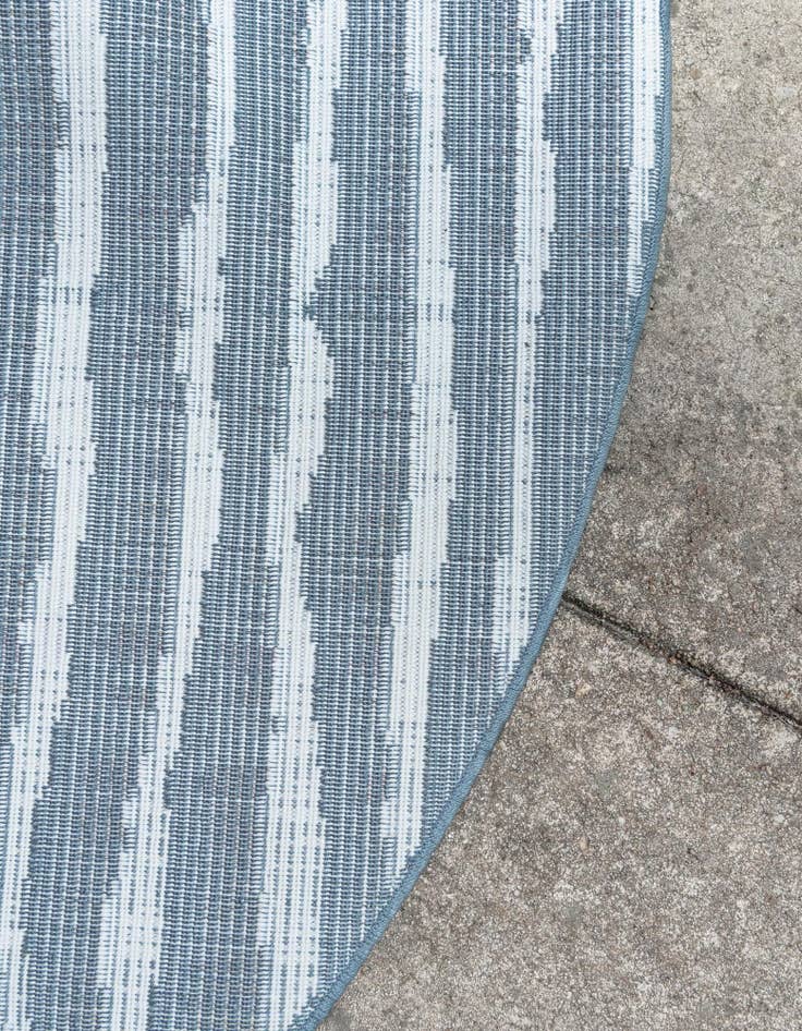 Detail image of 8' x 8'  Washable Sabrina Soto Ola Indoor / Outdoor Round Rug