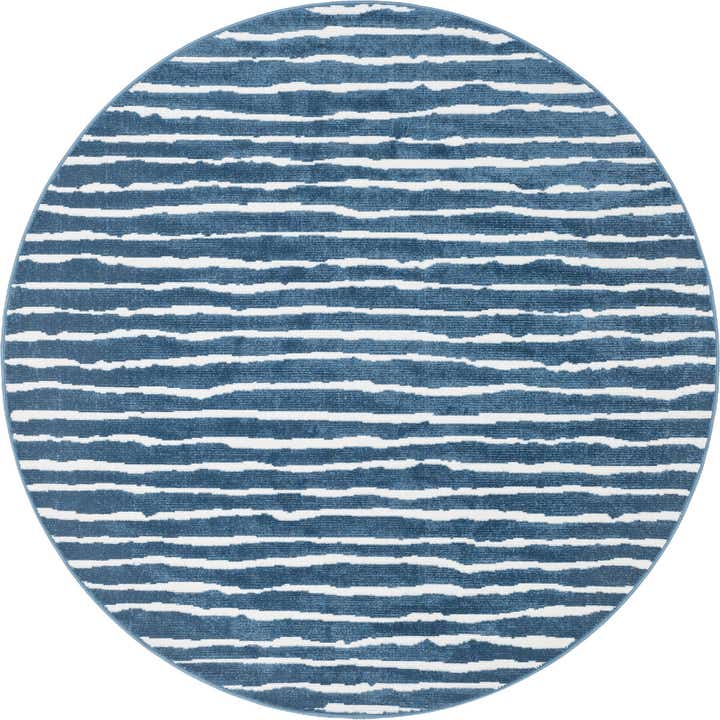 8' x 8' Easy-Clean Sabrina Soto Ola Indoor / Outdoor Round Rug