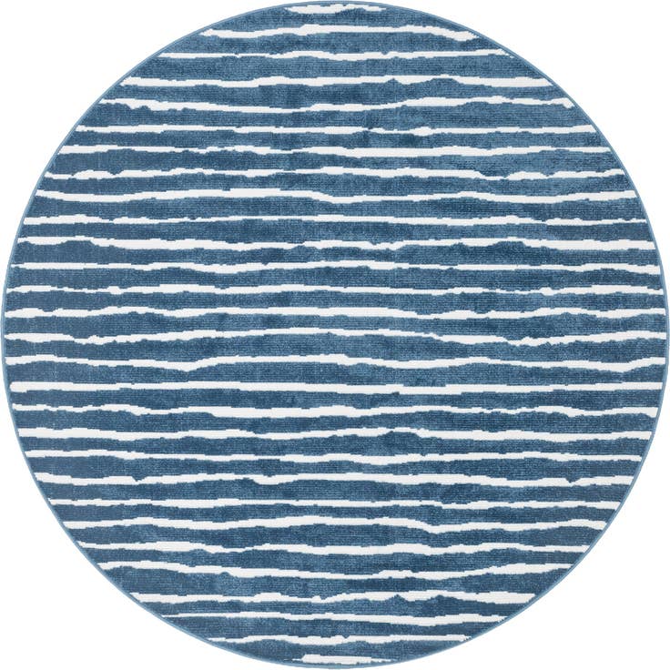 Detail image of 8' x 8' Easy-Clean Sabrina Soto Ola Indoor / Outdoor Round Rug