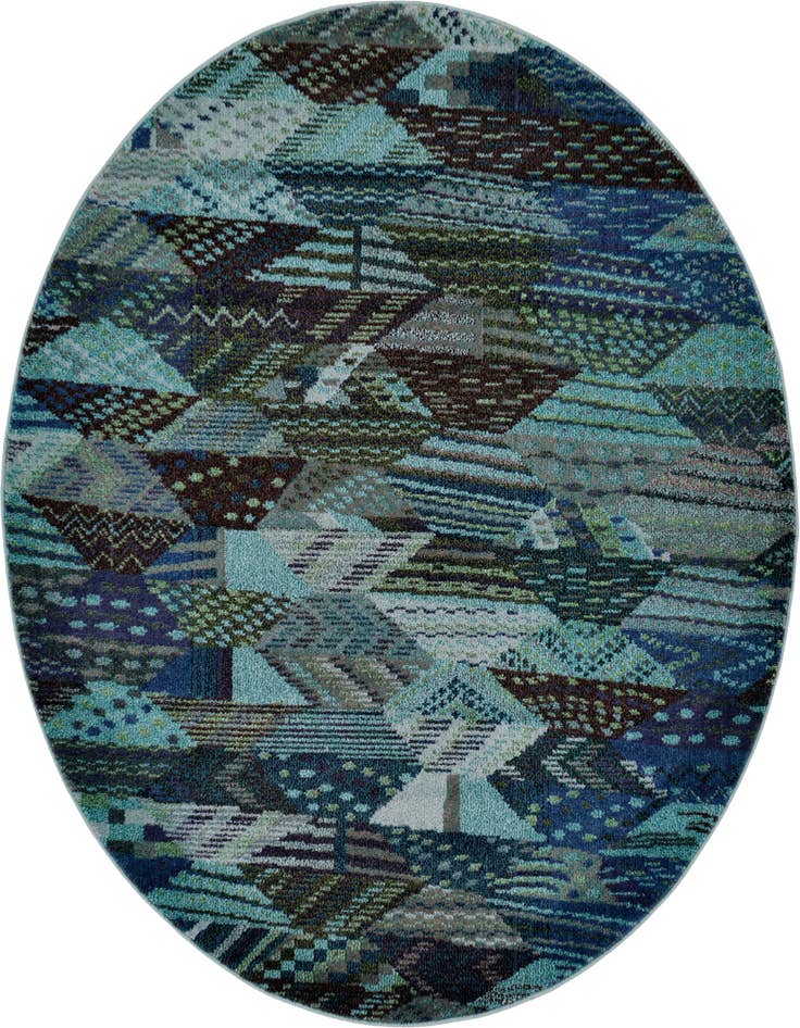 Detail image of 6' x 6' Washable Santa Fe Round Rug