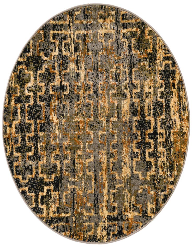 Detail image of 3' 3 x 3' 3 Saturn Round Rug