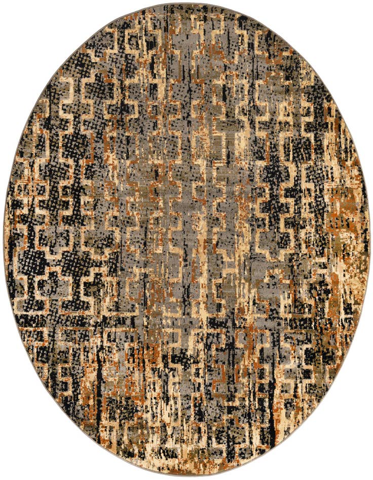 Detail image of 7' x 7' Saturn Round Rug