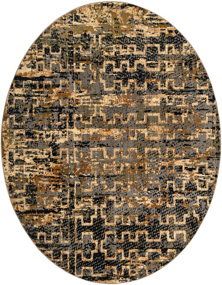 Detail image of 7' 10 x 7' 10 Saturn Round Rug
