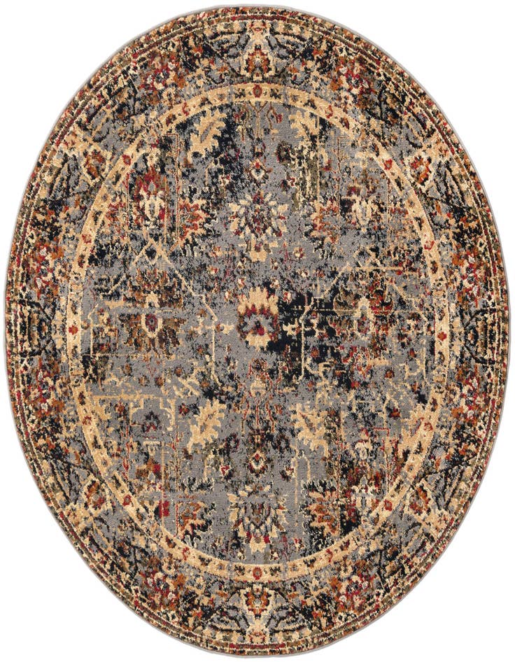 Detail image of 5' 3 x 5' 3 Saturn Round Rug