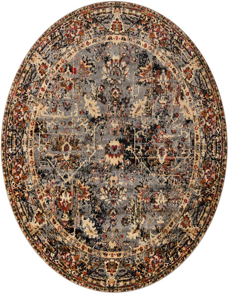 Detail image of 7' 10 x 7' 10 Saturn Round Rug