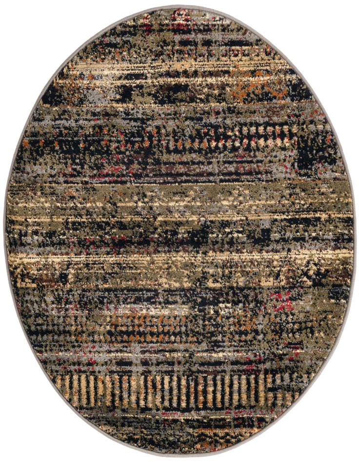 Detail image of 3' x 3' Saturn Round Rug