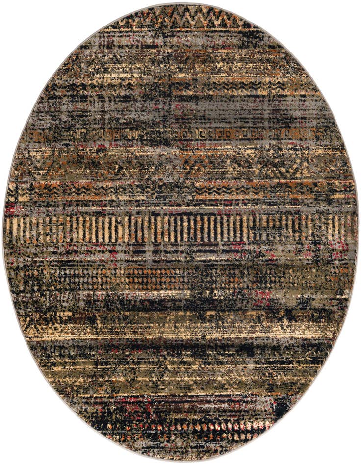 Detail image of 5' 3 x 5' 3 Saturn Round Rug