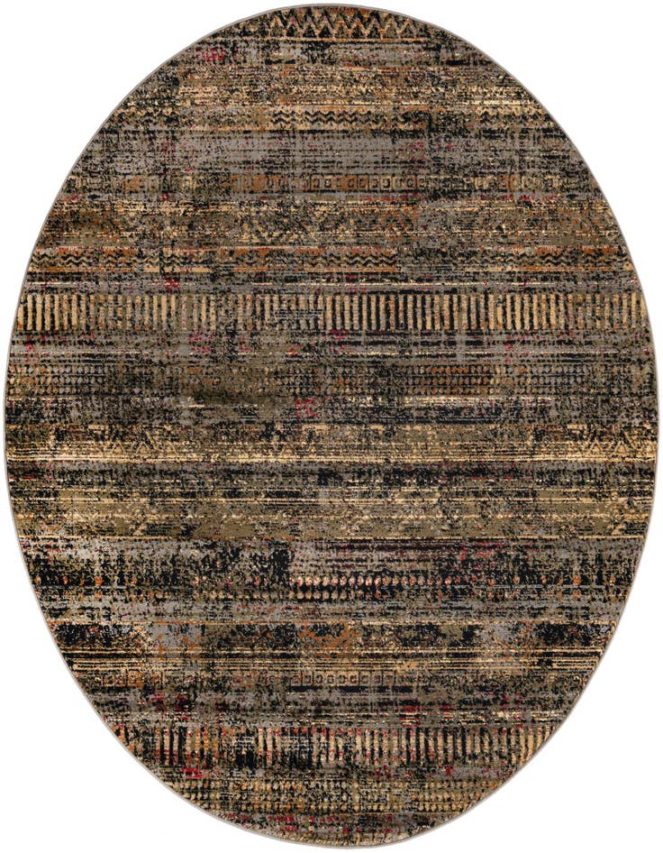 Detail image of 7' x 7' Saturn Round Rug
