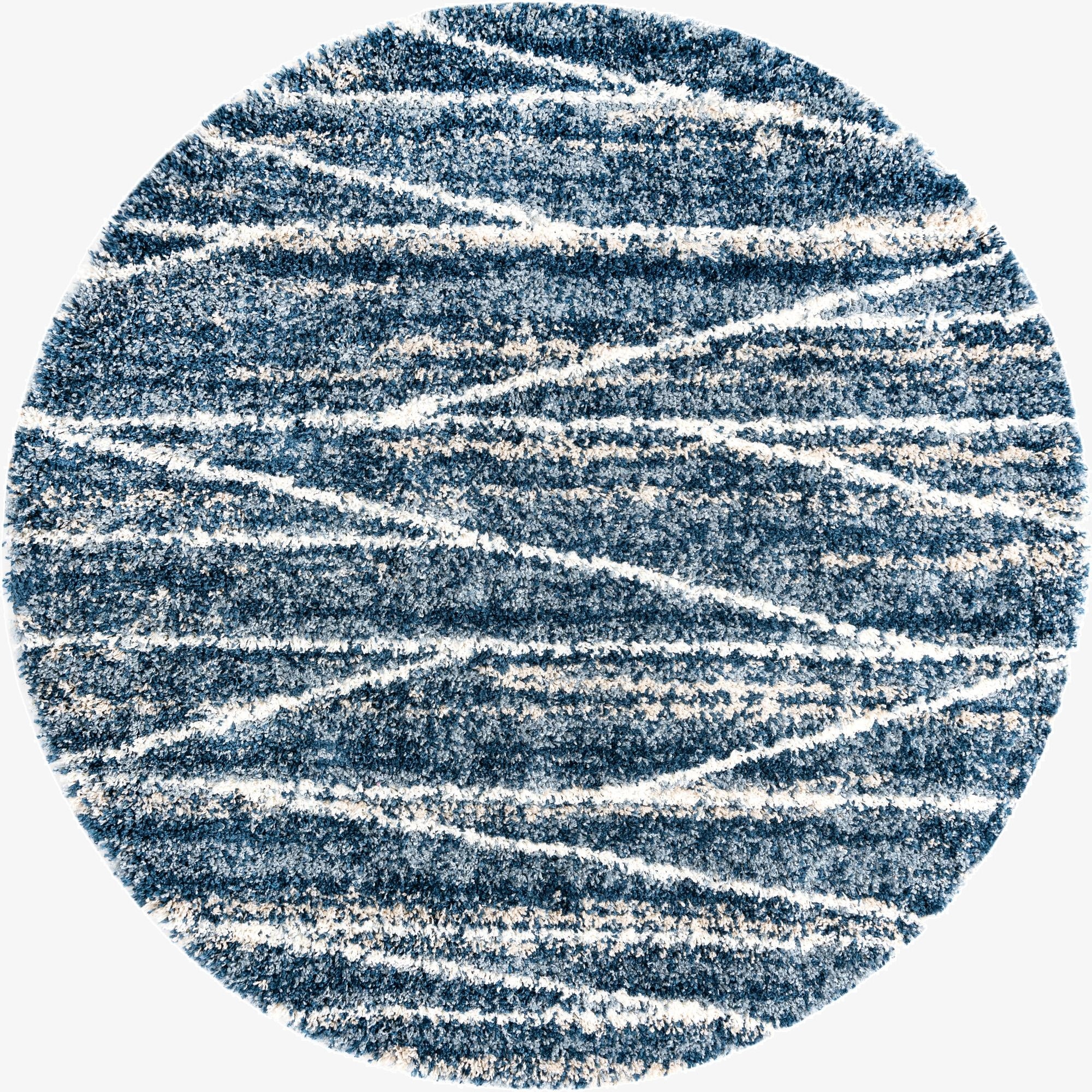 7' x 7' Serenity Shag Round Rug