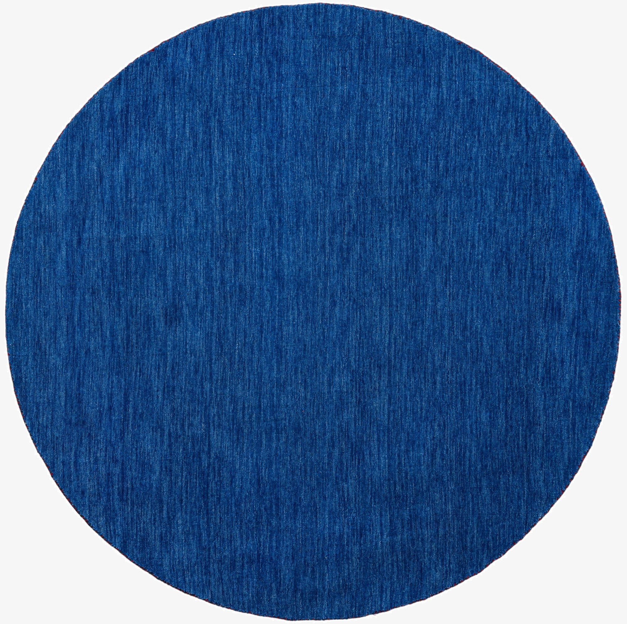 6' 7 x 6' 7  Hand Knotted Solid Gabbeh Wool Round Rug