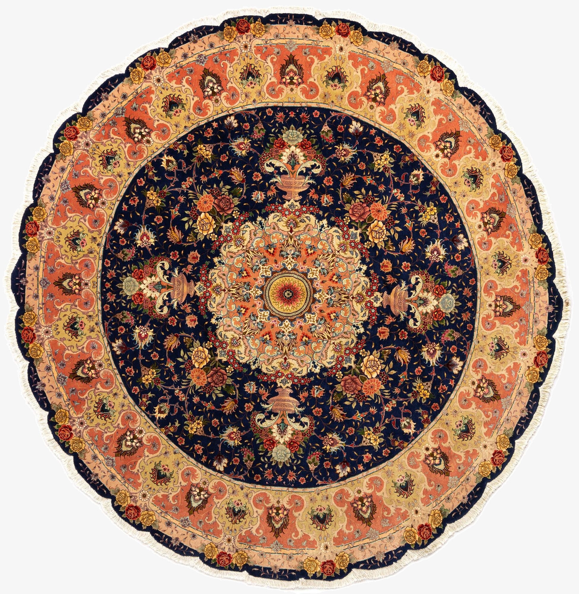8' 2 x 8' 2 Tabriz Round Rug