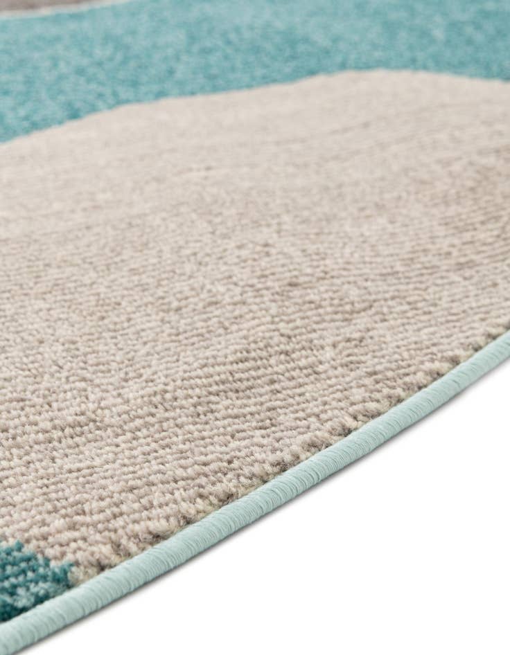 Detail image of 8' x 8' Washable Theia Round Rug