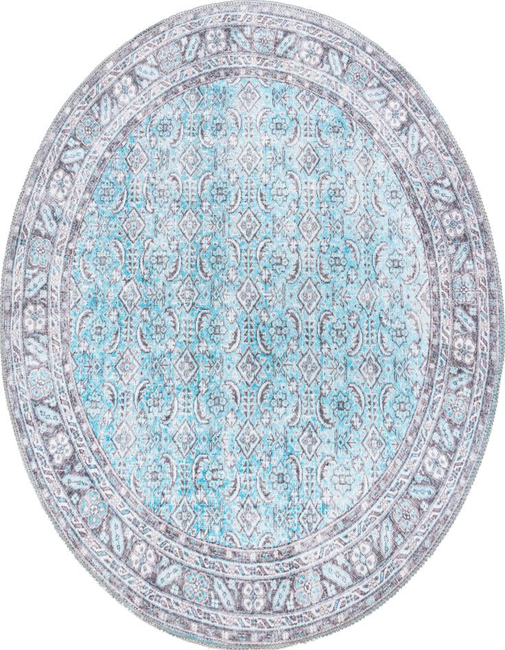 Detail image of 3' 6 x 3' 6 Washable Timeless Round Rug