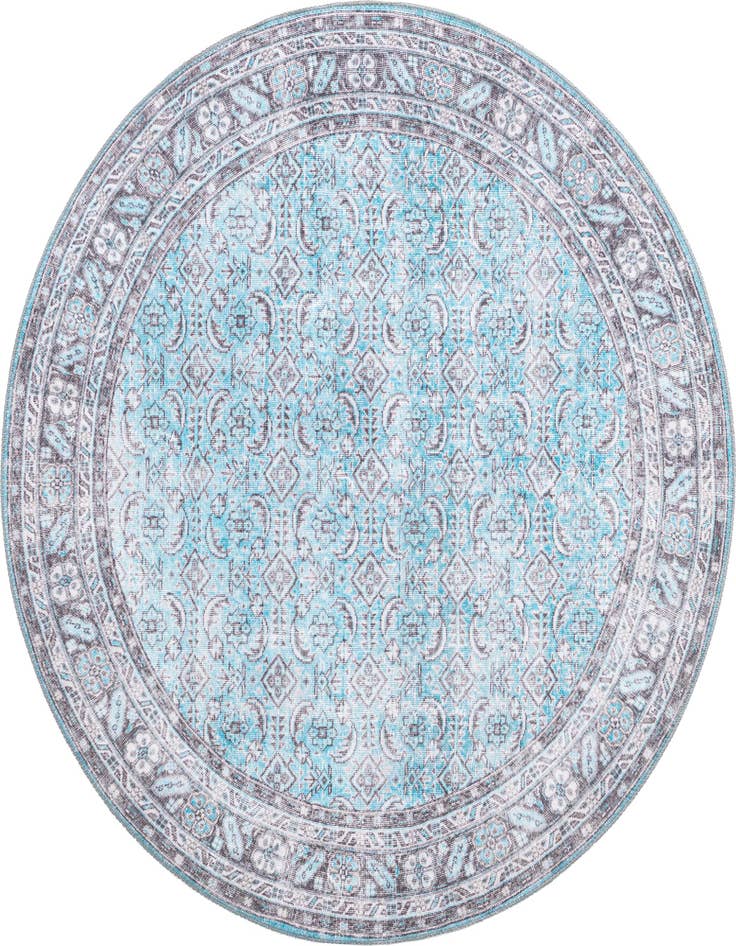 Detail image of 5' x 5' Washable Timeless Round Rug