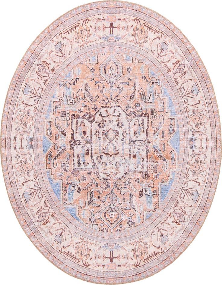 Detail image of 3' 6 x 3' 6 Washable Timeless Round Rug