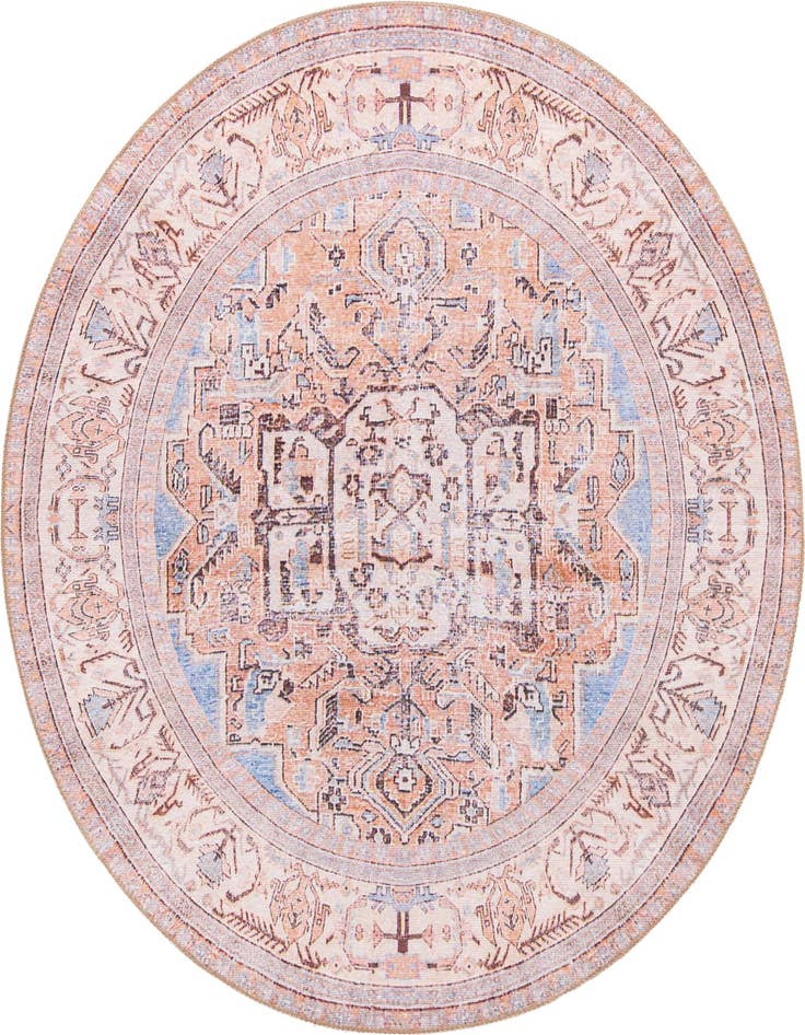 Detail image of 5' x 5' Washable Timeless Round Rug