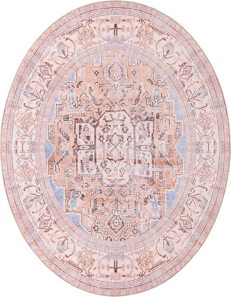 Detail image of 7' 7 x 7' 7 Washable Timeless Round Rug