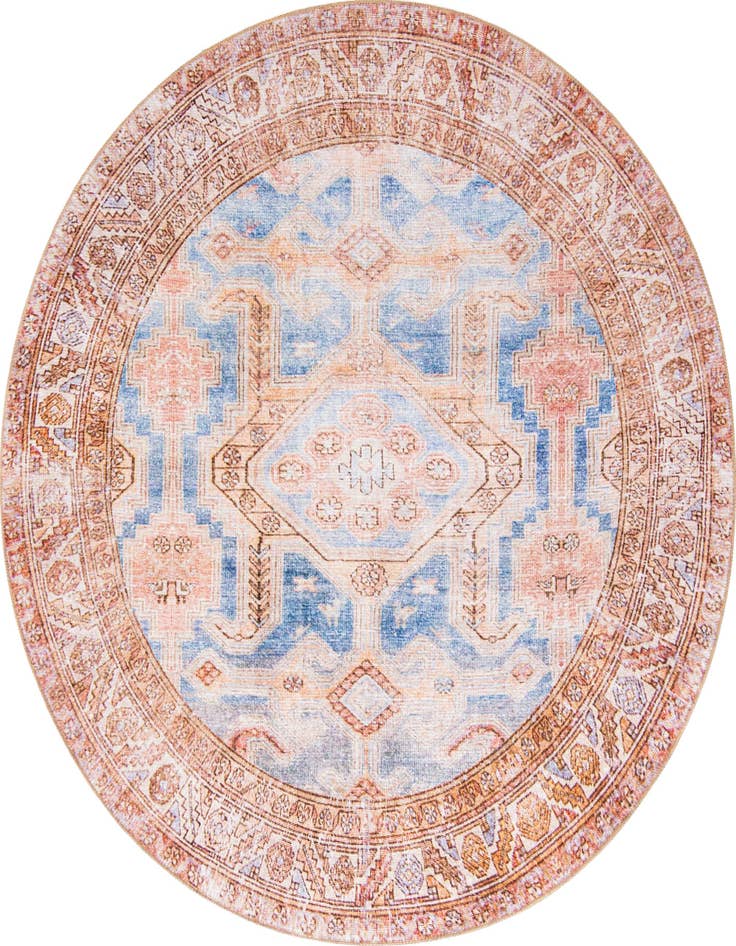 Detail image of 7' 7 x 7' 7 Washable Timeless Round Rug