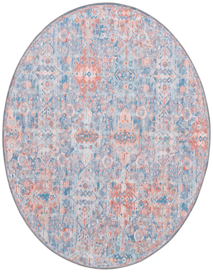 Detail image of 5' x 5' Washable Timeless Round Rug