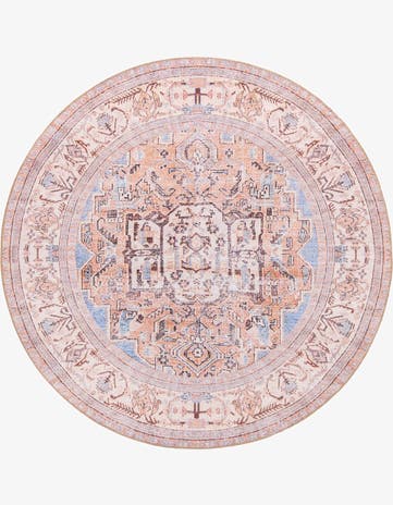 Blue Timeless Round Rug