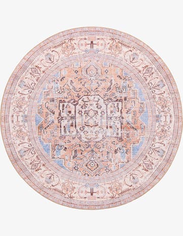 Blue Timeless Round Rug