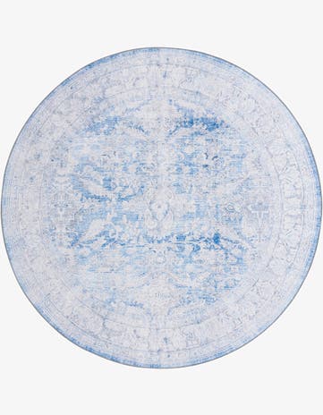 Blue Timeless Round Rug