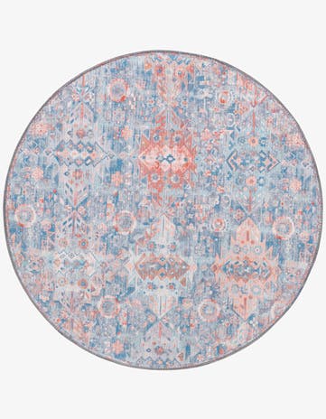Blue Timeless Round Rug