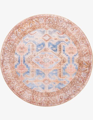 Blue Timeless Round Rug