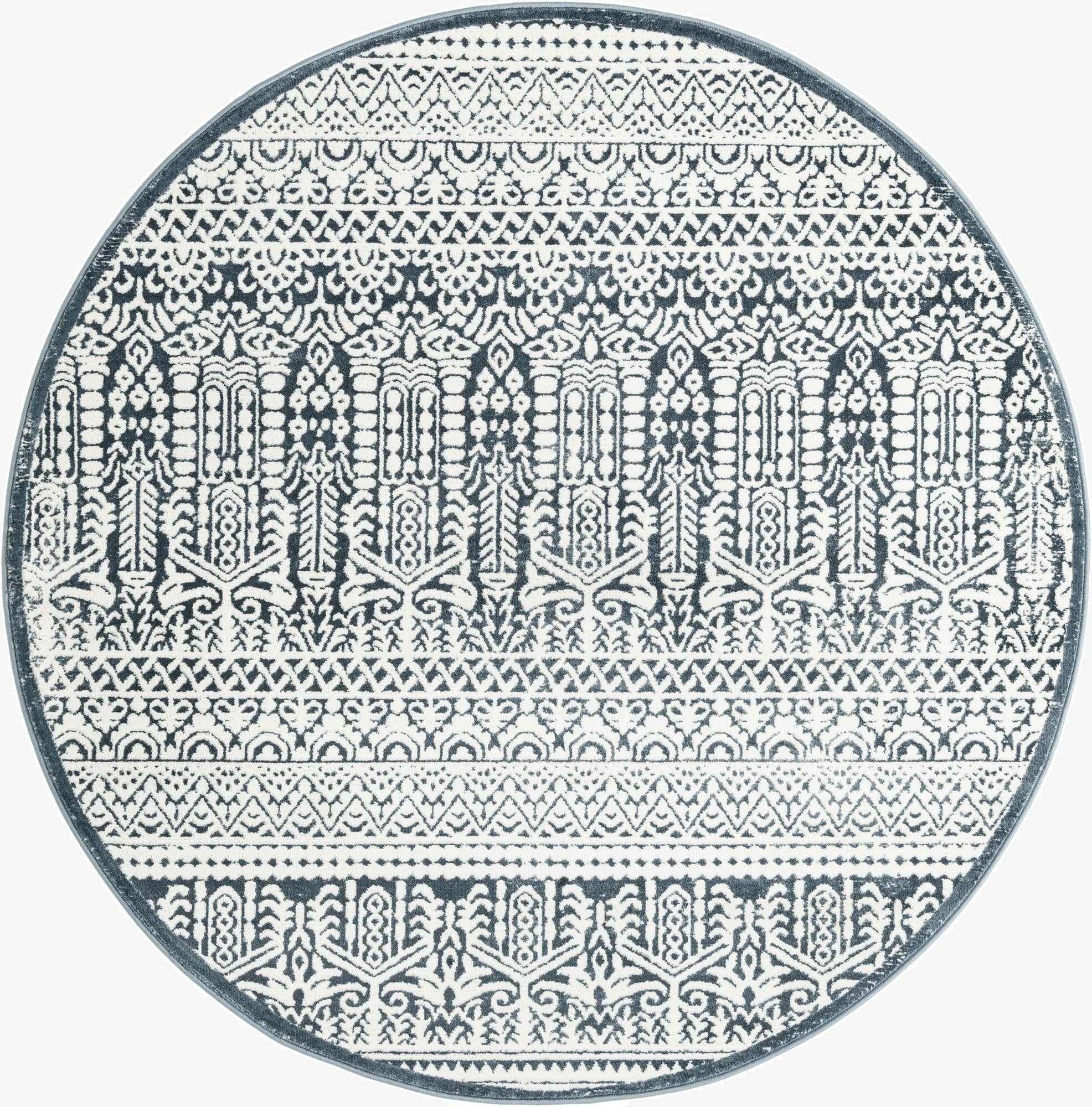 5' 3 x 5' 3 Uptown Cloisters Round Rug