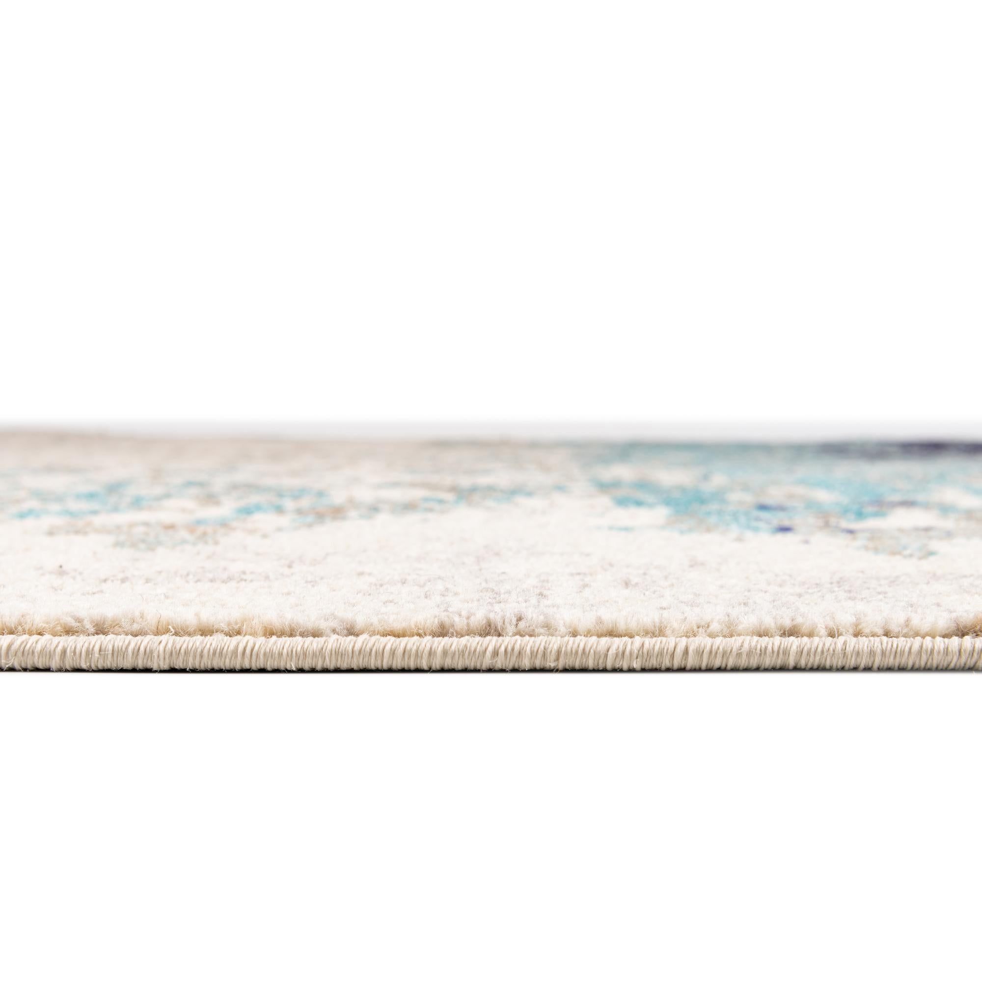 3' 3 x 3' 3 Washable Vivid Round Rug