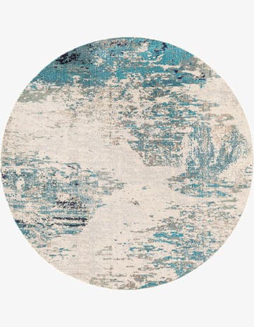 7' x 7' Washable Vivid Round Rug