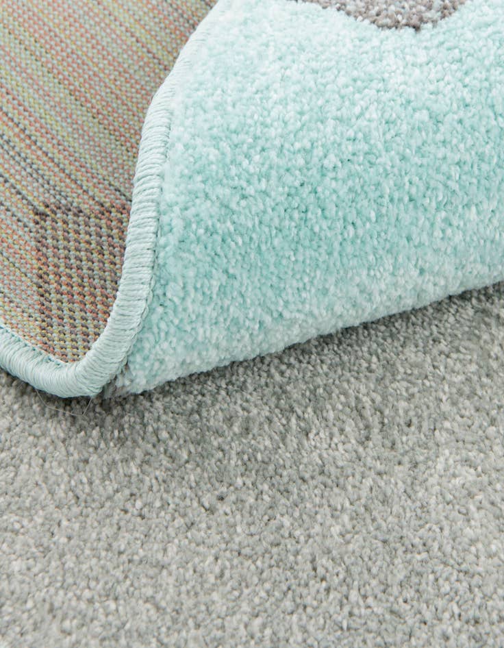 Detail image of 5' 3 x 5' 3 Bear Whimsy Kids Round Rug